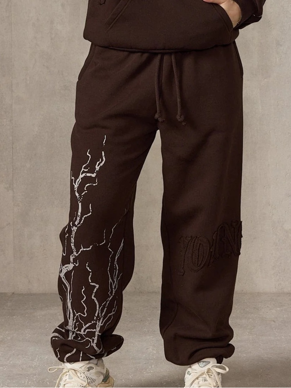 YoungLA Dark Brown ILLUMIN-ATE Jogger